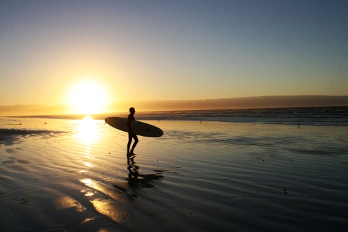 surf and sunrise
