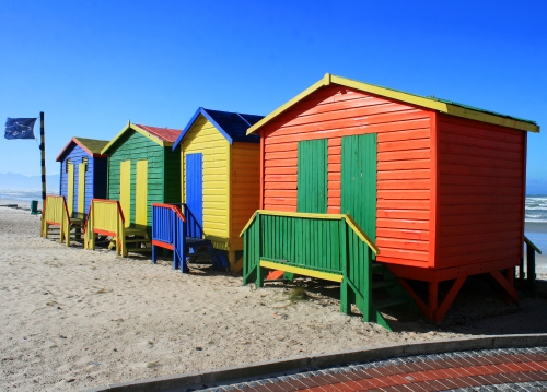 Colourful Muizenberg beach huts